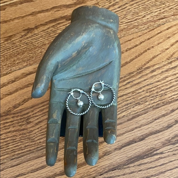 Fun Silver Hoops - Picture 2 of 3